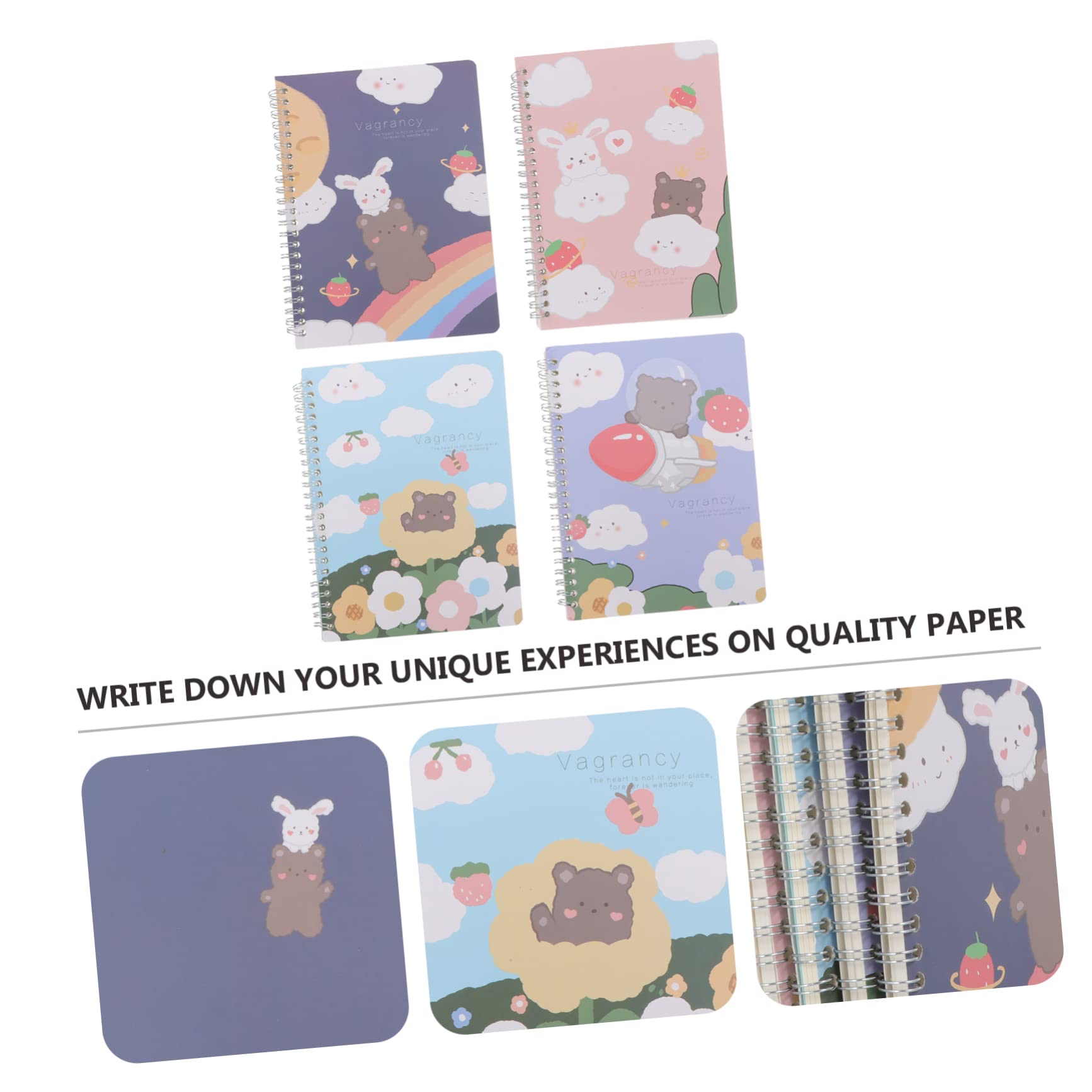 Amazon | GRADENEVE 4個 ノート 子供用ミニメモ帳 学生の手帳 コイル